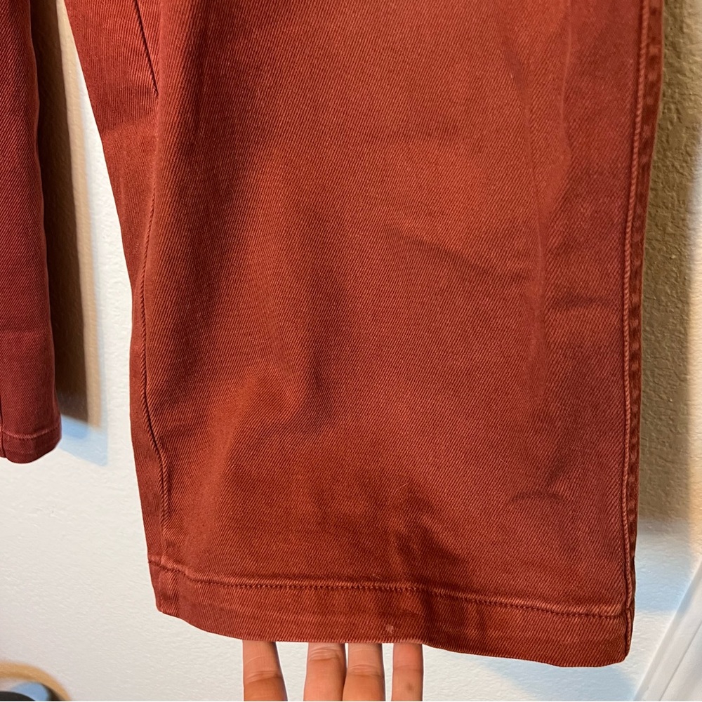 Universal Thread Rust Red Wide Leg High Waisted Cropped Pants 12 - Picture 5 of 9